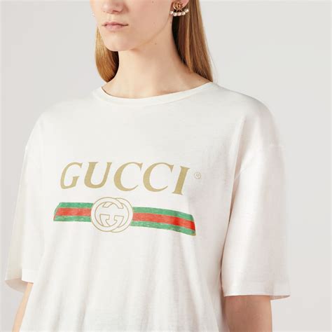 gucci girls t shirt|white gucci shirt girls medium.